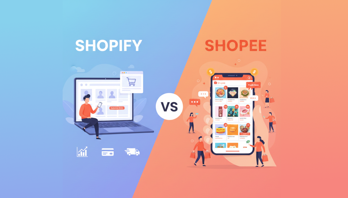 การเปรียบเทียบระหว่าง Shopify และ Shopee ต่างกันอย่างไร ?